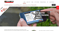 Desktop Screenshot of k9masterclass.us